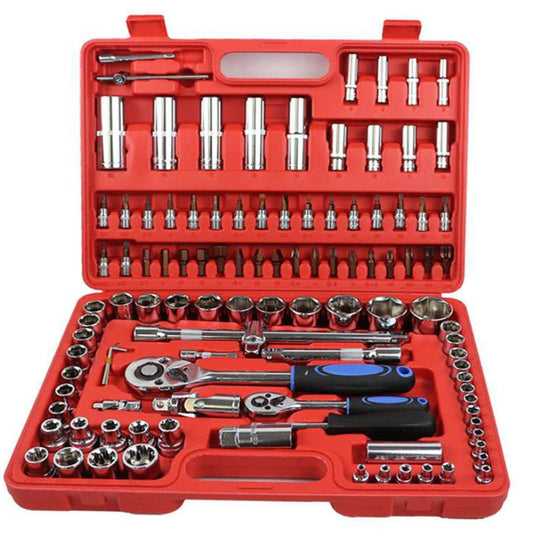 🧰 Trusă de Scule Profesională HOZRO, Cu 108 Piese din Oțel Chrome Vanadium, Cutie Rezistentă pentru Depozitare și Transport HOZRO