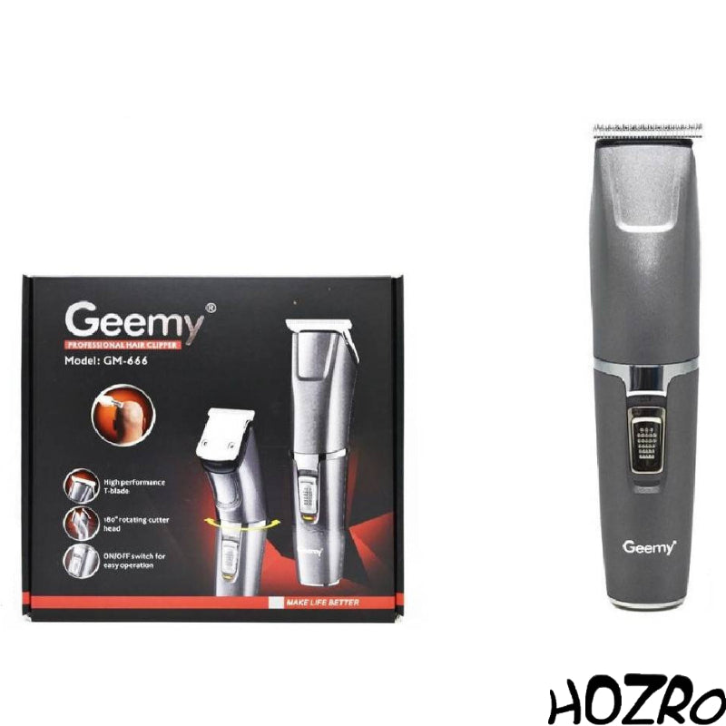💈 Mașină Profesională de Tuns HOZRO, Model GM-666 – Cu Acumulator & Cablu, Putere Mare, Design Ergonomic, Performanță de Frizerie HOZRO