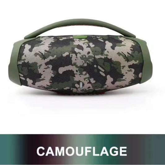 🎶 Boxă Portabilă HOZRO, Super Bass Booms Box 3 Bluetooth, cu Mâner, Sunet 3D Stereo, Slot USB și Card TF, Radio FM, Rezistență la Apă IPX6 – Design Modern, Bass Puternic și Autonomie Extinsă HOZRO