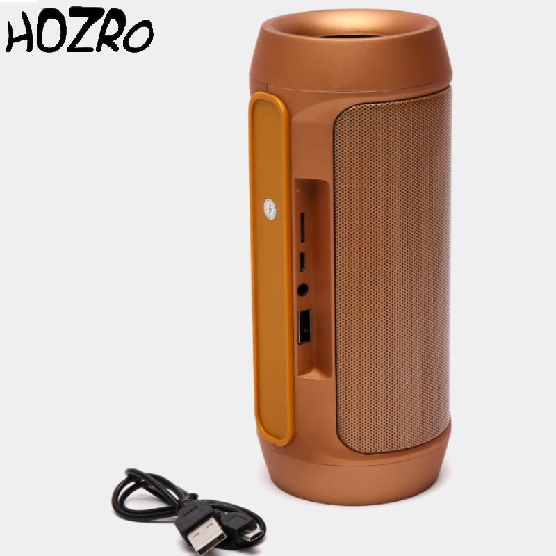 ⚡ Boxă Portabilă Bluetooth HOZRO, Model Charge2+, cu Funcție PowerBank, Slot Card SD, USB și AUX – Sunet Puternic, Design Elegant și Culoare Auriu Premium HOZRO