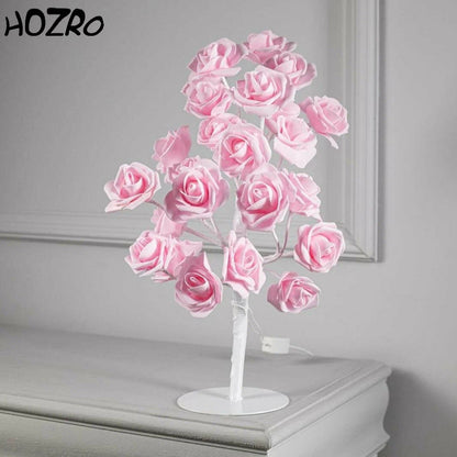 Pomisor Decorativ HOZRO, de Crăciun cu Flori de Trandafir Japonez – Design Elegant, Lumini Delicate și Culoare Vibrantă pentru un Decor Magic de Sărbători HOZRO