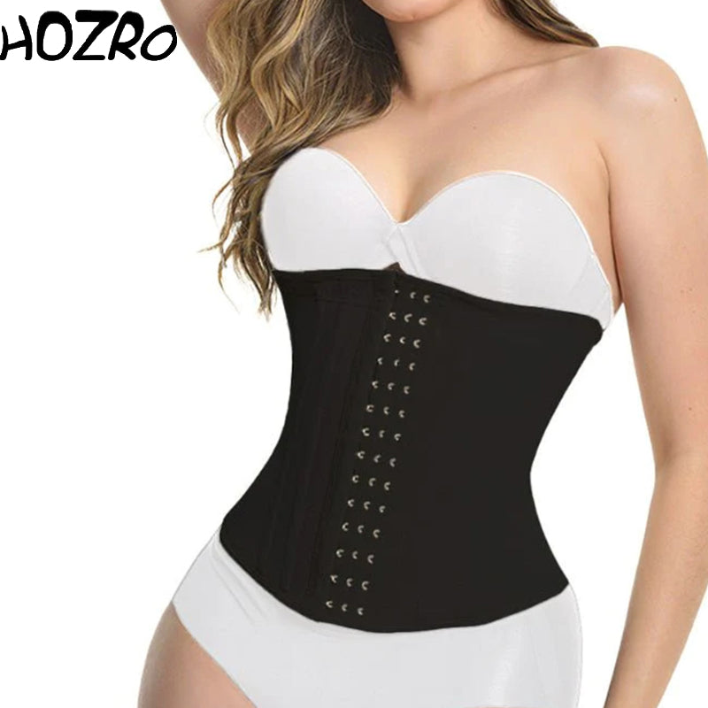 Corset Modelator HOZRO, pentru Talie – Mărimea M (71x25 cm), Culoare Negru Elegant, Design Elastic și Confortabil, Cu Închidere Reglabilă, Efect Instant de Subțiere și Susținere Lombară – Ideal pentru Modelarea Siluetei și Antrenamente Fitness HOZRO