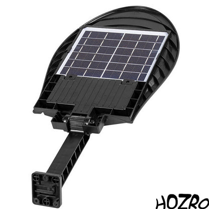 Lampa Solară Stradală de Exterior cu Telecomandă HOZRO, Model W788B-2, Ajustabilă, 168 LED-uri SMD Ultra-Luminoase, Lumina Alb Rece, 3 Moduri de Funcționare, Senzori de Mișcare și Lumină, Iluminare Continuă, Rezistență la Apă IP65, Unghi 120°, Carcasă ABS HOZRO
