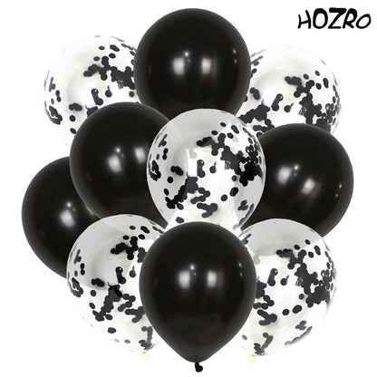 Set 10 Baloane HOZRO, cu Confetti – Baloane Party Premium pentru Petreceri, Aniversări, Nunți sau Evenimente Speciale HOZRO