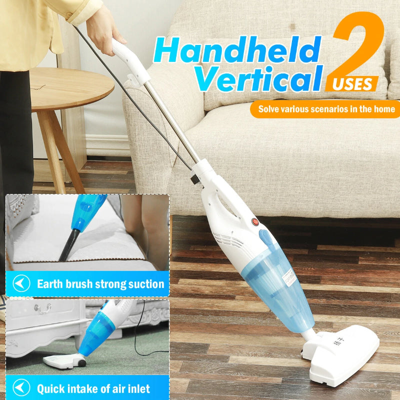 Aspirator Vertical HOZRO, 2 în 1 de Mână, 600W, Putere de Aspirație 8500Pa – Ușor, Compact și Eficient, Ideal pentru Podele Dure, Covoare, Mașină și Îndepărtarea Părului de Animale HOZRO