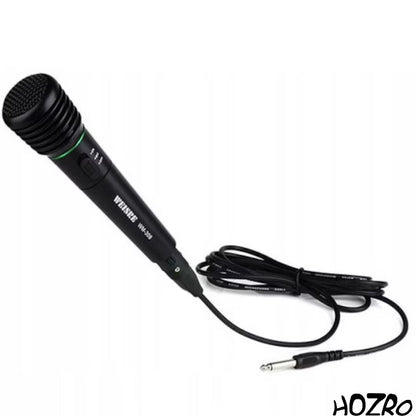 Microfon Wireless HOZRO, Profesional pentru Karaoke și Stație Audio, Culoare Neagră – Sunet Clar, Rază Lungă de Acțiune, Design Elegant, Ideal pentru Evenimente, Petreceri și Prezentări HOZRO