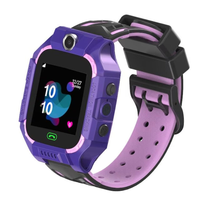 Ceas Smartwatch pentru copii HOZRO, Smart Wear R19, Masoara temperatura corpului, slotul cartelei SIM, urmarirea LBS, impermeabil, Violet HOZRO