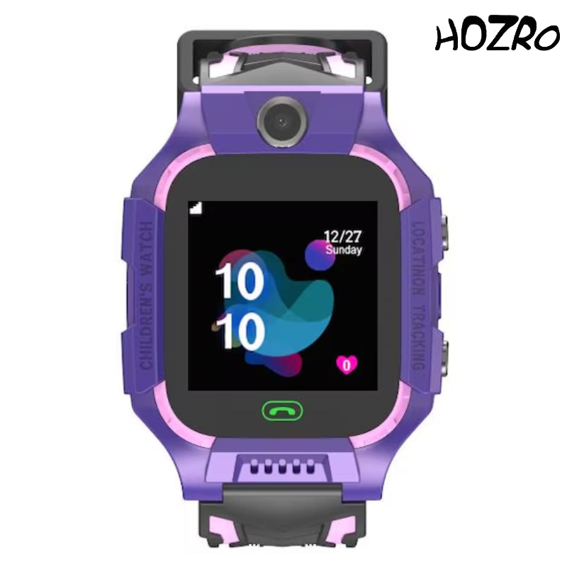 Ceas Smartwatch pentru copii HOZRO, Smart Wear R19, Masoara temperatura corpului, slotul cartelei SIM, urmarirea LBS, impermeabil, Violet HOZRO