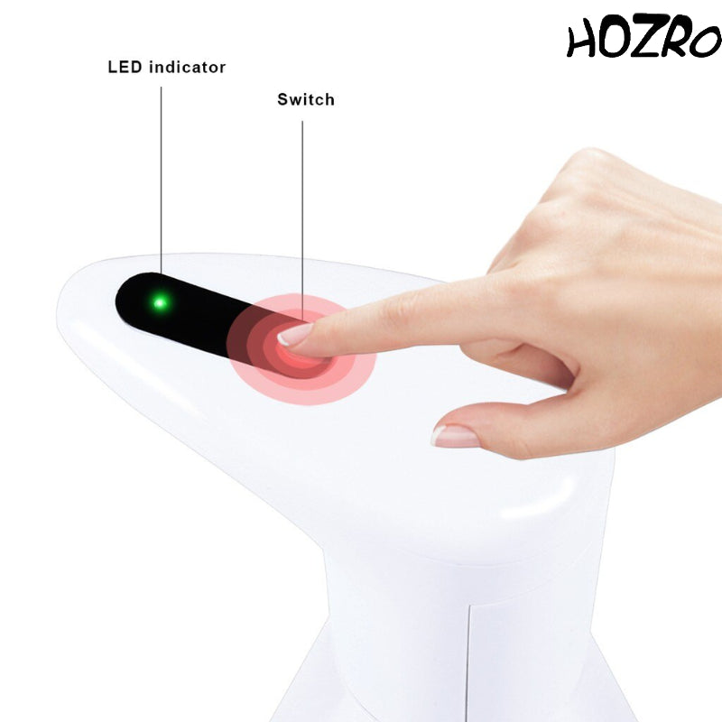 Dozator Automat HOZRO, pentru Săpun Lichid sau Spumă, cu Senzor, Capacitate 480 ml, Design Ergonomic și Modern, Funcționare Igienică fără Atingere HOZRO