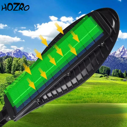 Lampă Solară HOZRO, de Perete, Stradală, LED, cu Senzor de Mișcare, Model W779A HOZRO