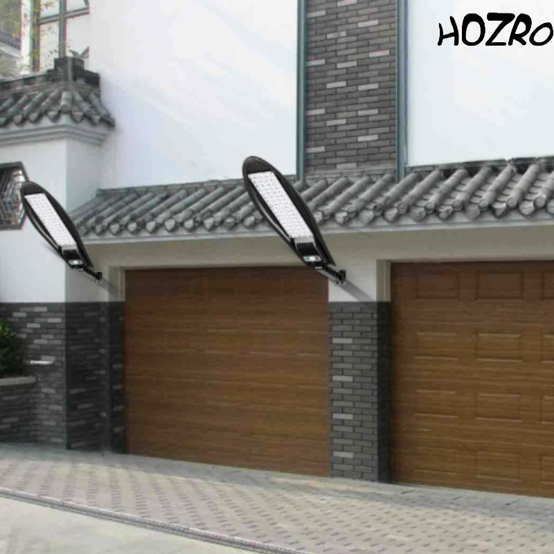 Lampă Solară HOZRO, de Perete, Stradală, LED, cu Senzor de Mișcare, Model W779A HOZRO