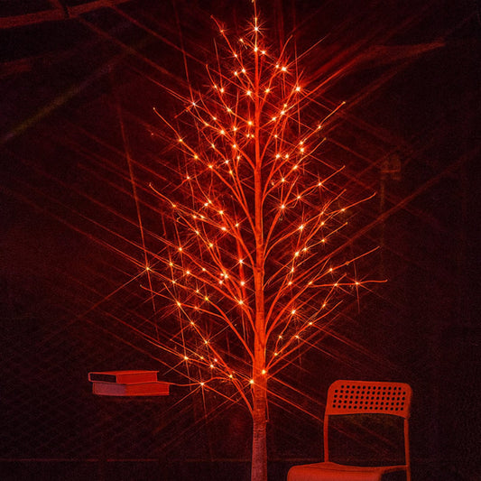 Pom decorativ luminat HOZRO, pentru craciun, Model BolyLight, inaltime 150cm, leduri cu lumina rosie HOZRO