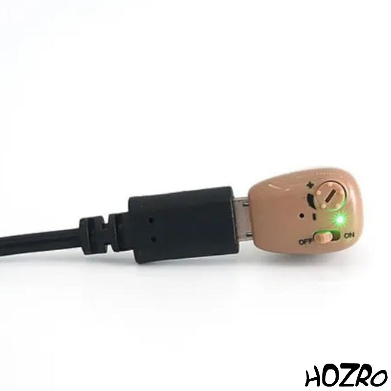 Aparat Auditiv Premium G11L HOZRO, Culoare Albastru, Funcționare cu Baterie A10, Design Discret și Confortabil, Sunet Clar, Autonomie până la 60 Ore, Ideal pentru Hipoacuzie Ușoară și Medie HOZRO