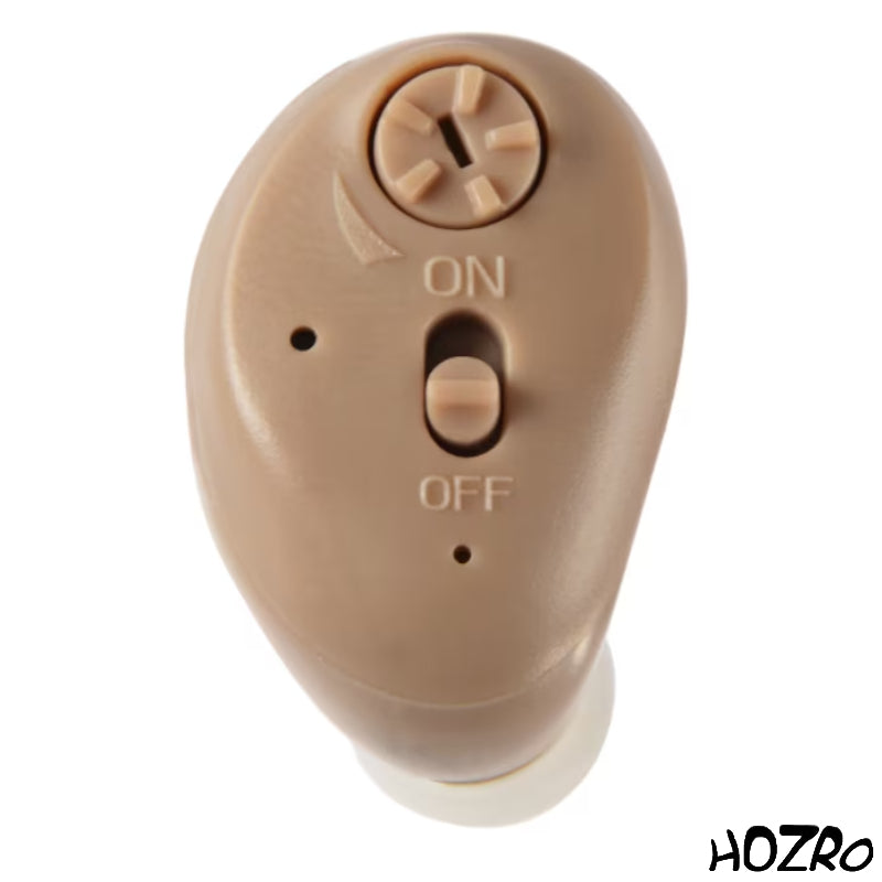 Aparat Auditiv HOZRO, Model G18, Reîncărcabil în Ureche, Consum Redus de Energie, Design Discret și Confortabil, Sunet Clar, Ideal pentru Hipoacuzie Ușoară și Medie, Autonomie Extinsă și Încărcare Rapidă HOZRO