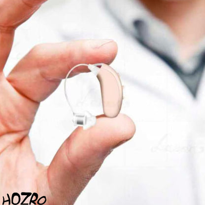 Aparat auditiv digital HOZRO, VHP‑704 129 dB – amplificator auditiv performant, reglaj digital volum și ton, cu 3 olive siliconice, autonomie extinsă și design discret HOZRO