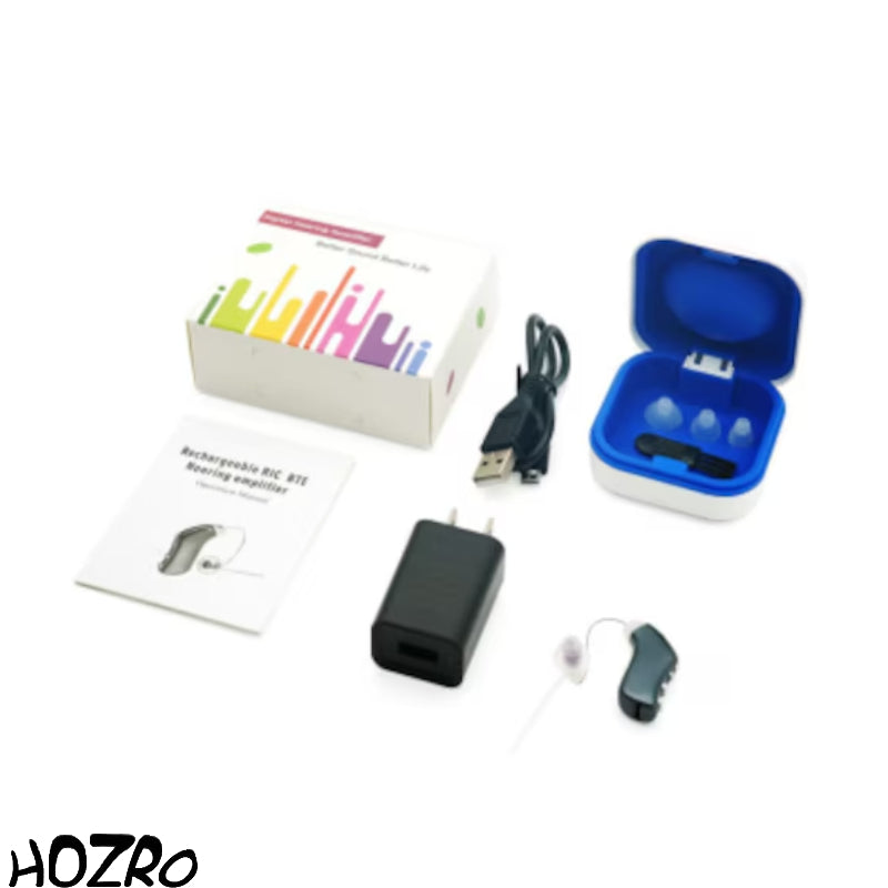 Aparat auditiv digital HOZRO, reincarcabil, Model G‑28D – Tehnologie avansata, patru moduri de ascultare si procesare complet digitala HOZRO