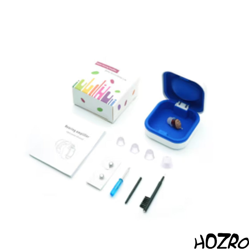 Aparat auditiv digital HOZRO, intraauricular, Model G‑11 – sunet clar și amplificat, discret, ușor de utilizat, cu baterii A10 incluse HOZRO