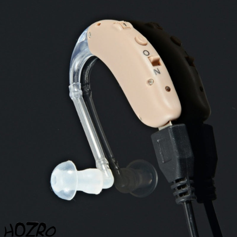 Aparat auditiv digital HOZRO, reîncărcabil, Model G25D – amplificare clară, autonomie ridicată, design compact BTE și funcționare stabilă pentru utilizare zilnică HOZRO