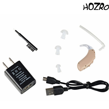 Aparat auditiv digital HOZRO, reîncărcabil, Model G25D – amplificare clară, autonomie ridicată, design compact BTE și funcționare stabilă pentru utilizare zilnică HOZRO