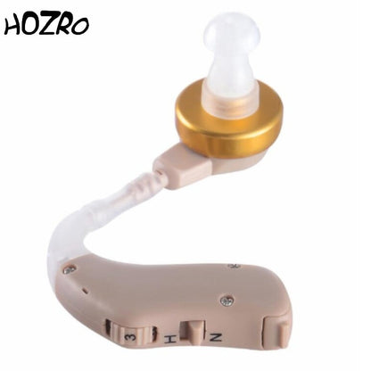 Aparat Auditiv HOZRO, Model G21 Mini Premium, 128 dB, autonomie până la 280 ore, amplificator de sunet, mini, 3 accesorii incluse, pentru adulți și seniori HOZRO