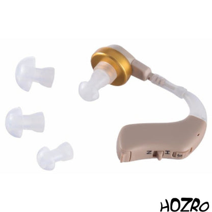 Aparat Auditiv HOZRO, Model G21 Mini Premium, 128 dB, autonomie până la 280 ore, amplificator de sunet, mini, 3 accesorii incluse, pentru adulți și seniori HOZRO