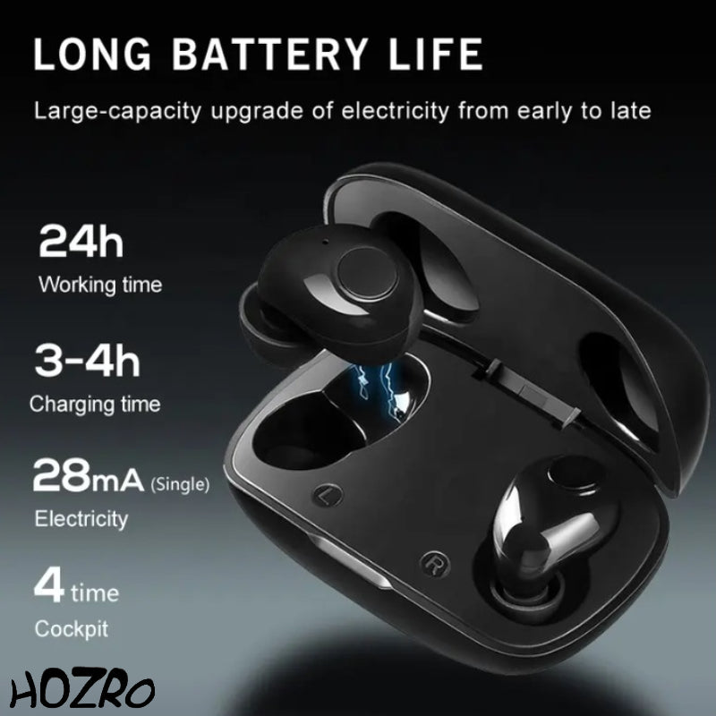 Căști Auditive HOZRO, Model G18C – TWS, Încărcare Magnetică, Reîncărcabile, Mini Intraauriculare HOZRO