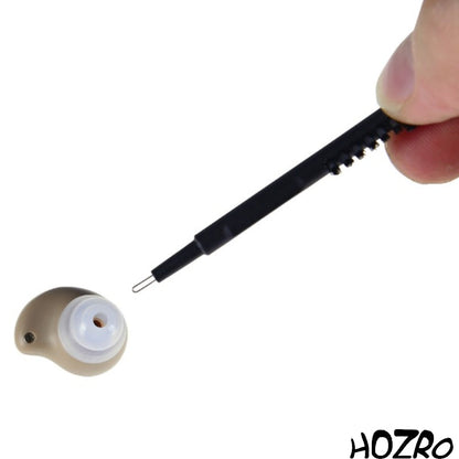 Aparat Auditiv HOZRO, Model G15 Mini Premium – Baterii, Autonomie până la 200 Ore, Amplificator de Sunet, 3 Accesorii, Crem HOZRO