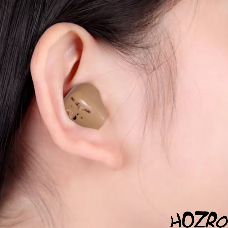 Aparat Auditiv HOZRO, Model G12X cu Încărcare la Priză, Reîncărcabil, Autonomie Extinsă de 50 de Ore, Amplificator de Sunet Mini Intraauricular pentru Conversații Clare și Confort Maxim în Utilizare Zilnică HOZRO