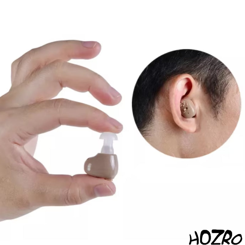 Aparat Auditiv HOZRO, Model G12 Premium – Reîncărcabil, Autonomie 40 Ore, Amplificator de Sunet, 3 Accesorii HOZRO