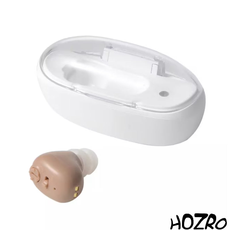 Aparat Auditiv HOZRO, Model G12 Premium – Reîncărcabil, Autonomie 40 Ore, Amplificator de Sunet, 3 Accesorii HOZRO