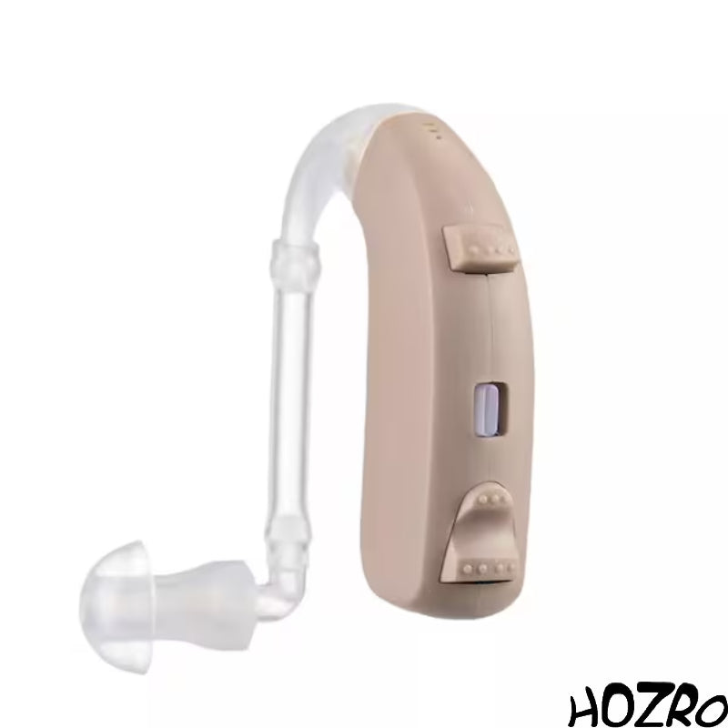 Amplificator auditiv HOZRO, Model G26 reîncărcabil cu tehnologie canal aer, reglare volum, reducere zgomot și autonomie extinsă – model confortabil și discret pentru auz îmbunătățit HOZRO