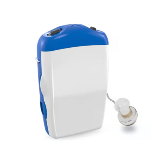 Amplificator auditiv de buzunar HOZRO, Model G-50 cu reglaj de volum, sunet clar și putere ridicată de amplificare – dispozitiv portabil ideal pentru hipoacuzie ușoară–medie, ușor de utilizat pentru vârstnici HOZRO