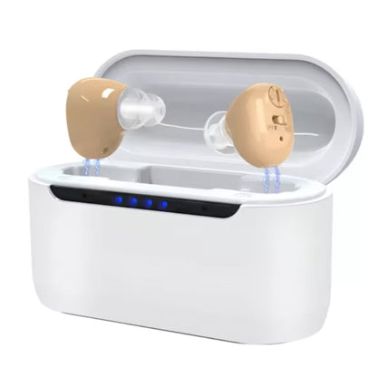 Amplificator auditiv HOZRO, Model G12C cu încărcare magnetică rapidă, design discret în ureche și sunet clar – dispozitiv reîncărcabil ideal pentru vârstnici, cu autonomie ridicată și utilizare ușoară HOZRO