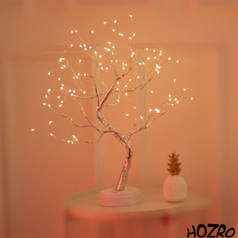 Pomisor Decorativ HOZRO, de Crăciun cu 36 LED-uri, Culoare Argintie, Design Elegant și Strălucitor, Iluminare Caldă și Atmosferică, Alimentare pe Baterii, Ideal pentru Decorarea Casei, Mesei de Sărbătoare sau Biroului HOZRO