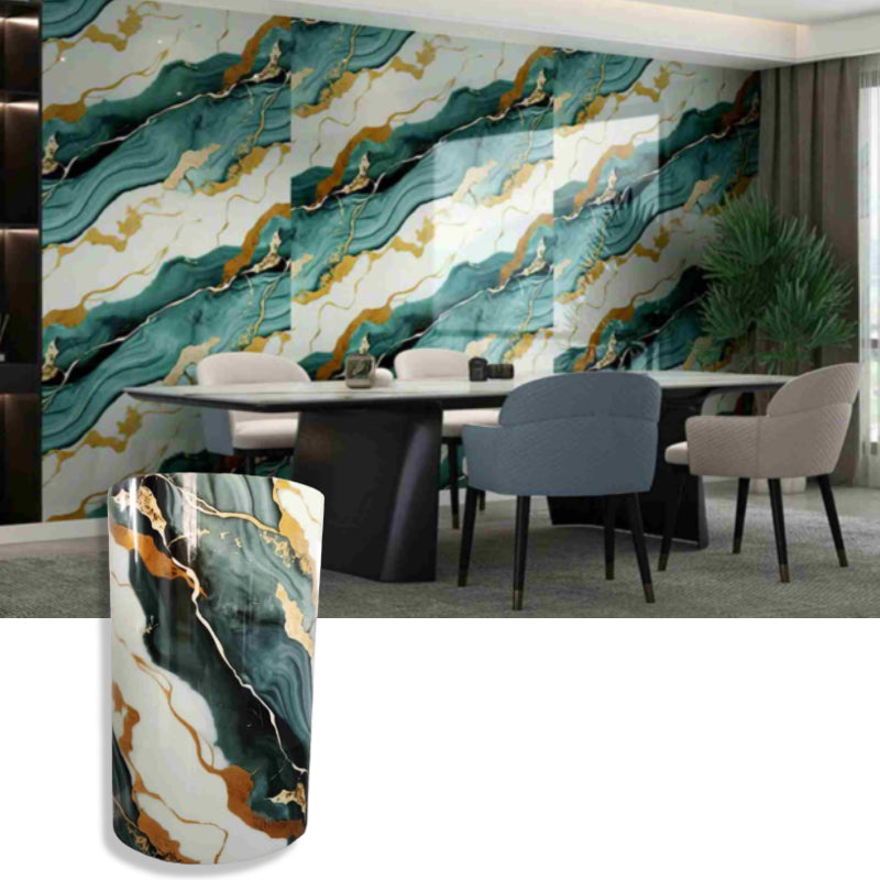 Tapet autocolant tip marmură HOZRO, rolă 1.2 × 3 m, model V0601-9, soluție elegantă pentru decor interior premium HOZRO