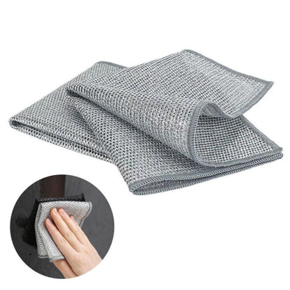 Set 10 Prosoape din Sârmă Plasă HOZRO, 25x25 cm – Compoziție Antizgârieturi, Rezistente și Eficiente pentru Curățare și Întreținere HOZRO