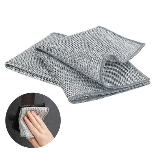 Set 10 Prosoape din Sârmă Plasă HOZRO, 25x25 cm – Compoziție Antizgârieturi, Rezistente și Eficiente pentru Curățare și Întreținere HOZRO