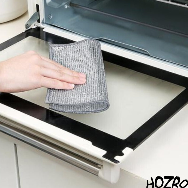 Set 10 Prosoape din Sârmă Plasă HOZRO, 25x25 cm – Compoziție Antizgârieturi, Rezistente și Eficiente pentru Curățare și Întreținere HOZRO