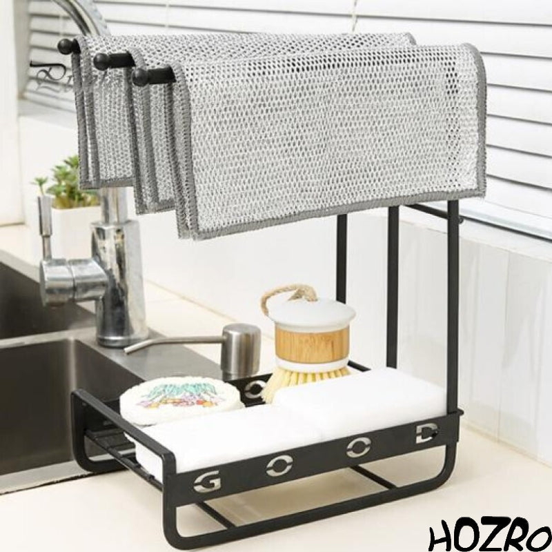 Set 10 Prosoape din Sârmă Plasă HOZRO, 25x25 cm – Compoziție Antizgârieturi, Rezistente și Eficiente pentru Curățare și Întreținere HOZRO