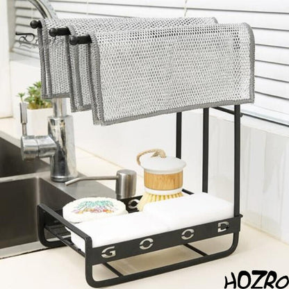 Set 10 Prosoape din Sârmă Plasă HOZRO, 25x25 cm – Compoziție Antizgârieturi, Rezistente și Eficiente pentru Curățare și Întreținere HOZRO