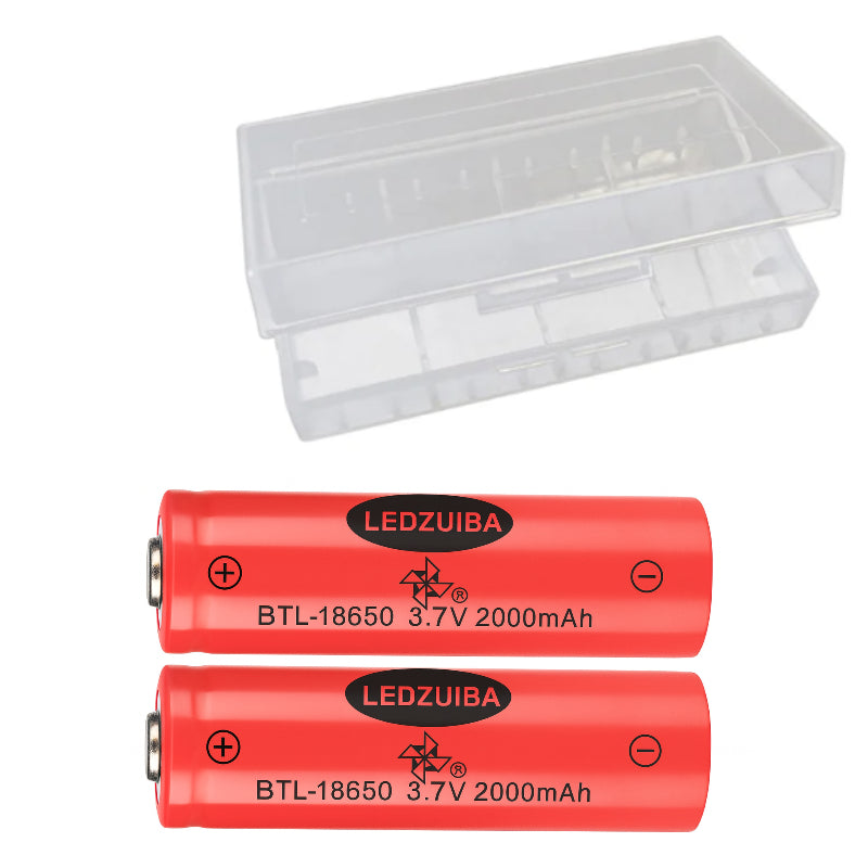 Set Acumulatori Reîncărcabili HOZRO, 3.7V – 2000mAh, Performanță Stabilă și Durată Lungă de Viață, Ideali pentru Lanterne, Dispozitive Electronice, Jucării și Echipamente Portabile HOZRO