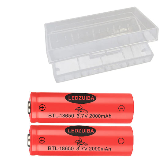 Set Acumulatori Reîncărcabili HOZRO, 3.7V – 2000mAh, Performanță Stabilă și Durată Lungă de Viață, Ideali pentru Lanterne, Dispozitive Electronice, Jucării și Echipamente Portabile HOZRO