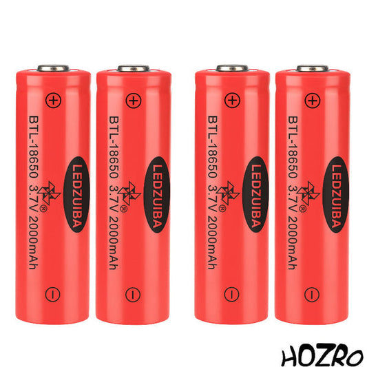 Acumulator Li-Ion Reîncărcabil, 3.7V 2000mAh, Format 18650, Performanță Ridicată, Ideal pentru Lanterne, Jucării Electronice, Dispozitive Portabile – Încărcare Rapidă HOZRO