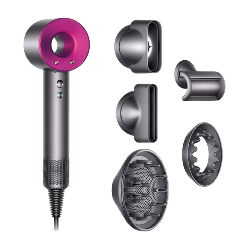 Uscător de Păr Ultra-Puternic HOZRO, cu Funcție de Ionizare, 3 Trepte de Viteză și Temperatură, Set cu 5 Accesorii Profesionale – Performanță Ridicată pentru Coafare Rapidă și Protecția Firului de Păr HOZRO