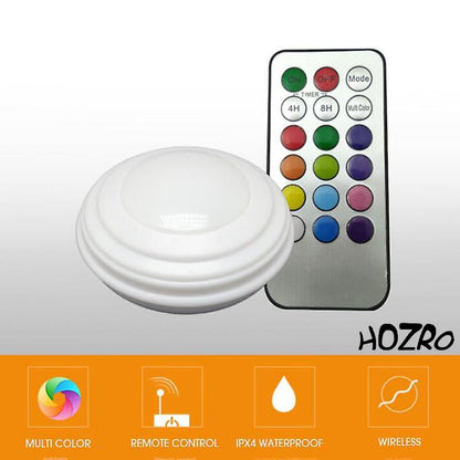 Set 2 BecurI LED HOZRO, cu Telecomandă, 12 Culori Schimbabile, Iluminare Ambiantă Reglabilă – Ideal pentru Cameră, Birou sau Decor Festiv HOZRO
