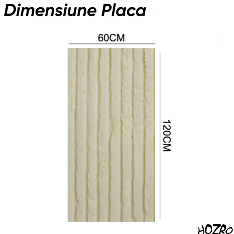 Panouri Decorative Exterior HOZRO, Soft Stone Skin 60 x 120 cm – Finisaj Elegant Tip Piatră, Montaj Rapid, Rezistență Ridicată pentru Fațade Moderne, Model V0601-38 HOZRO