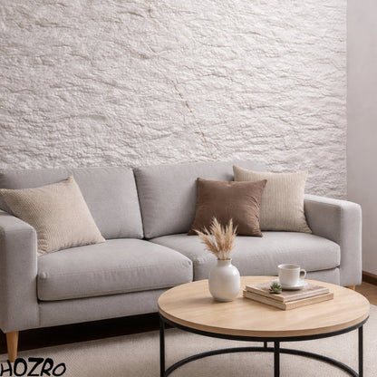Placă din travertin natural premium HOZRO, 70 × 300 cm – finisaj rafinat pentru pardoseli și placări murale interioare și exterioare, ideală pentru spații rezidențiale și comerciale moderne, Model V0601-25 HOZRO