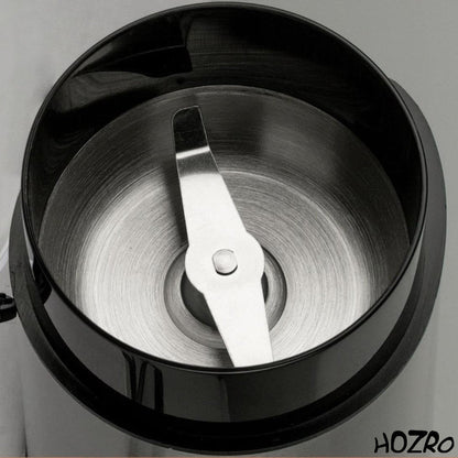 Râșniță de cafea electrică HOZRO, cu alimentare la priză, carcasă din plastic și metal, lame din oțel inoxidabil, măcinare rapidă pentru boabe de cafea, condimente și semințe, design compact, ușor de utilizat HOZRO