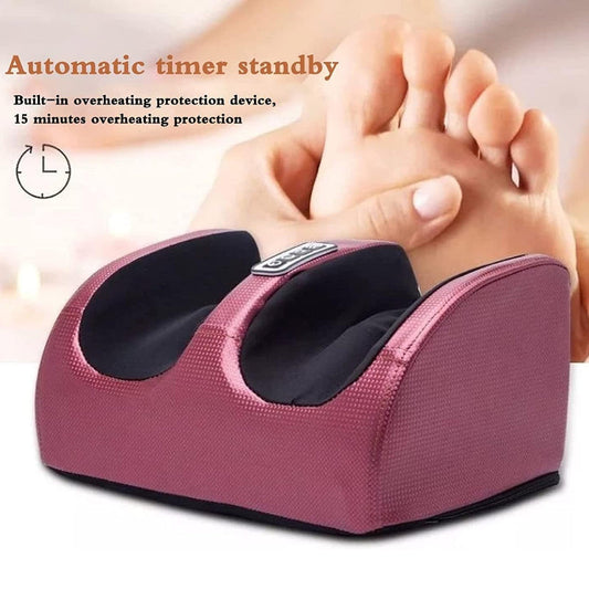 Aparat de masaj pentru picioare HOZRO, Model Delfin, cu role din plastic și inserții textile, alimentare la priză 220V, masaj relaxant și stimulant pentru talpă și călcâi, design ergonomic, ușor de utilizat, ideal pentru acasă sau birou HOZRO