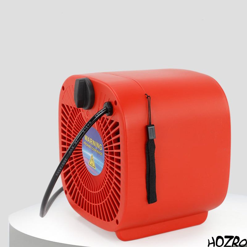 Încălzitor de cameră electric HOZRO, din plastic și metal, cu alimentare la priză, sistem eficient de încălzire rapidă, termostat reglabil și protecție la supraîncălzire, design compact și sigur HOZRO